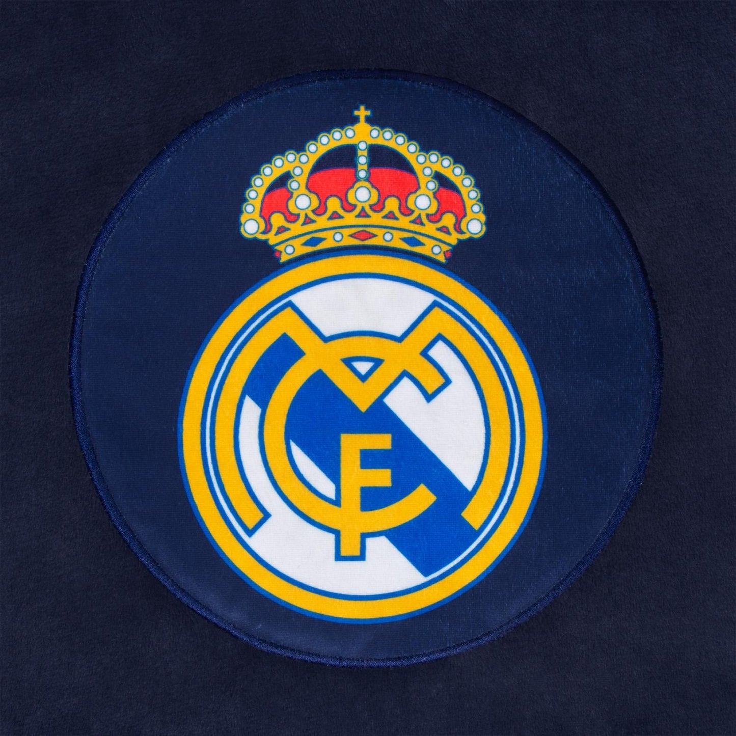 Navy Blue - Back - Real Madrid CF Childrens-Kids Crest Oversized Blanket Hoodie