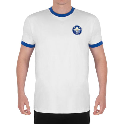 White - Pack Shot - Leeds United FC Mens Retro T-Shirt