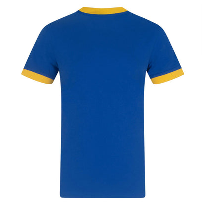 Royal Blue - Back - Leeds United FC Mens Retro T-Shirt