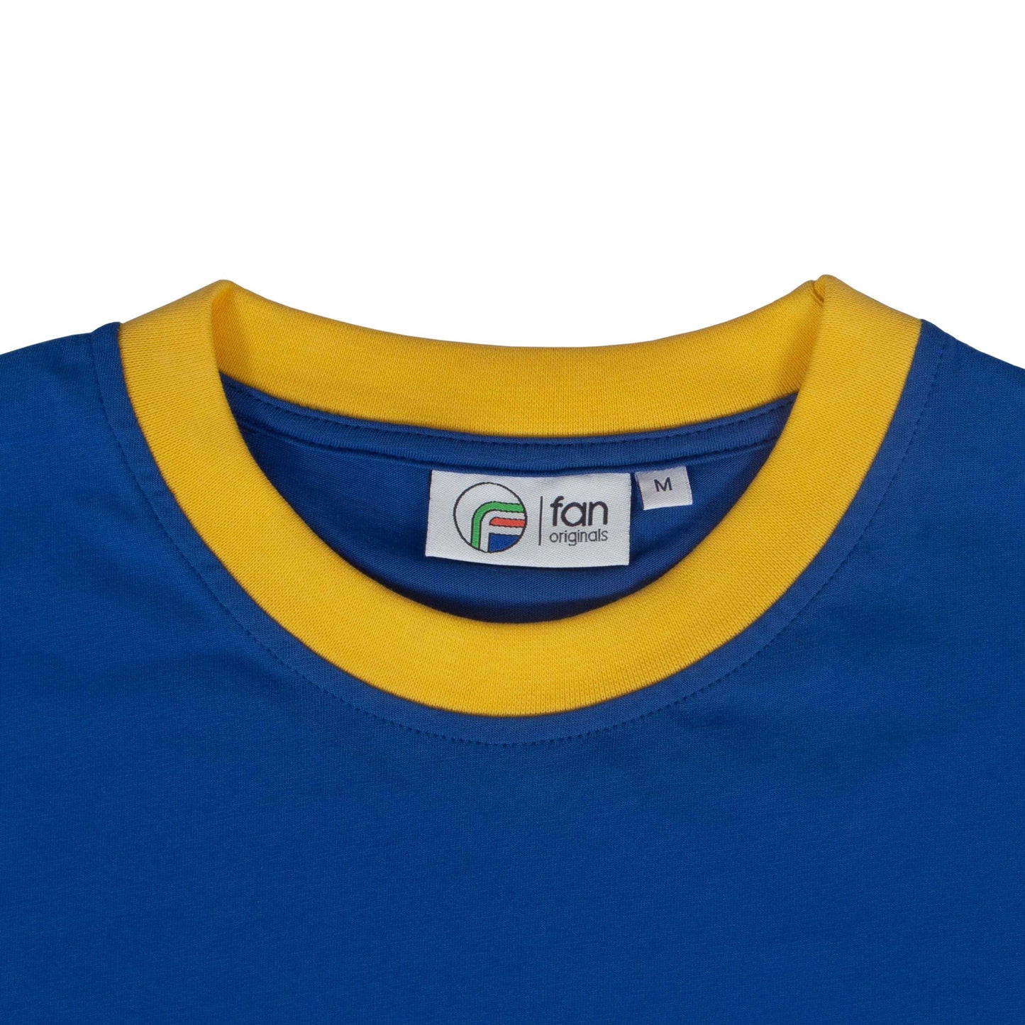 Royal Blue - Side - Leeds United FC Mens Retro T-Shirt