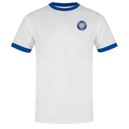 White - Front - Leeds United FC Mens Retro T-Shirt