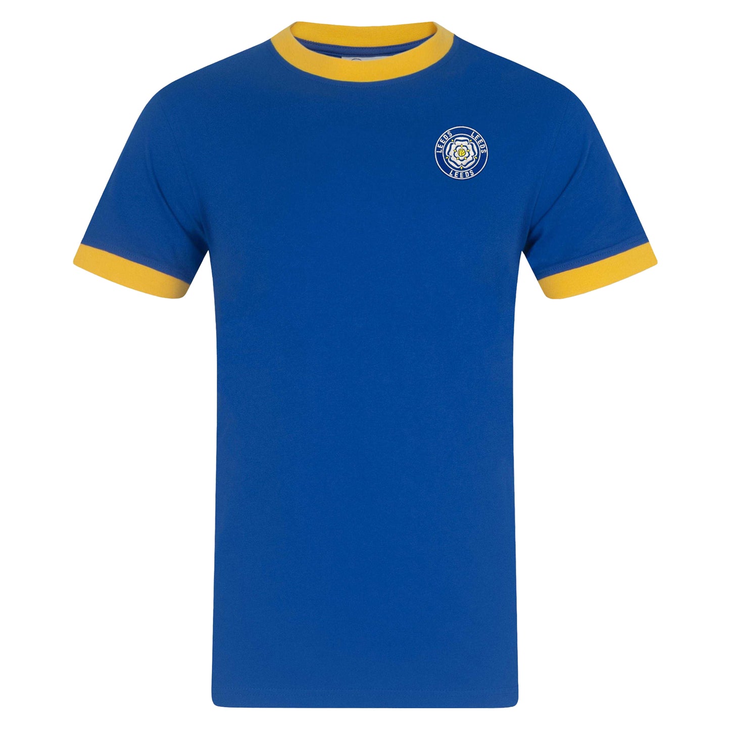 Royal Blue - Front - Leeds United FC Mens Retro T-Shirt