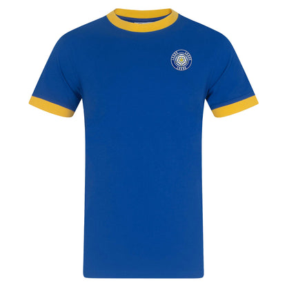 Royal Blue - Front - Leeds United FC Mens Retro T-Shirt