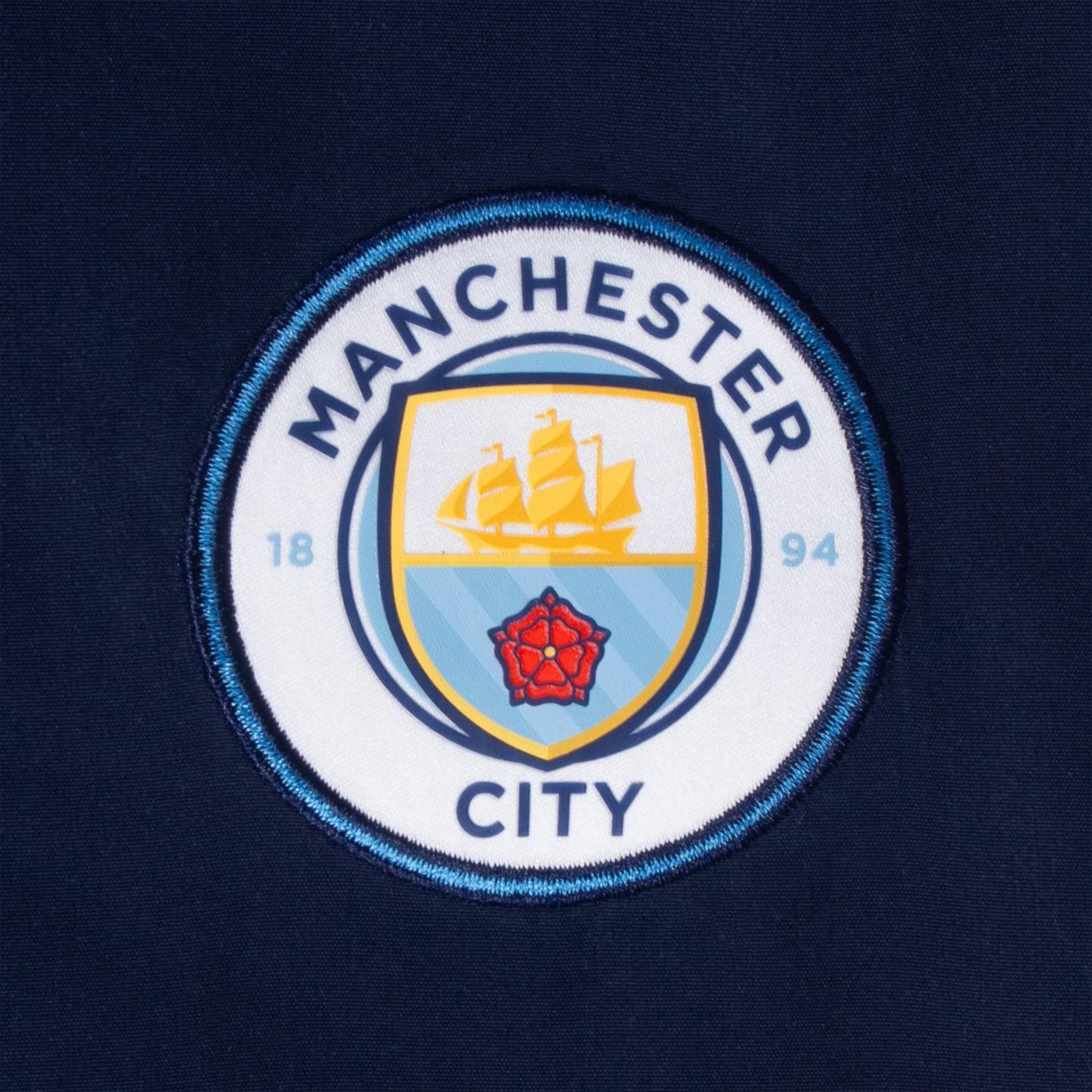 Navy Blue - Pack Shot - Manchester City FC Boys Contrast Striped Tracksuit