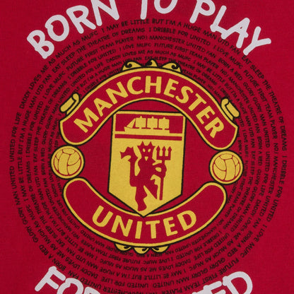 Red - Side - Manchester United FC Baby Boys Born To Play Long Pyjama Set
