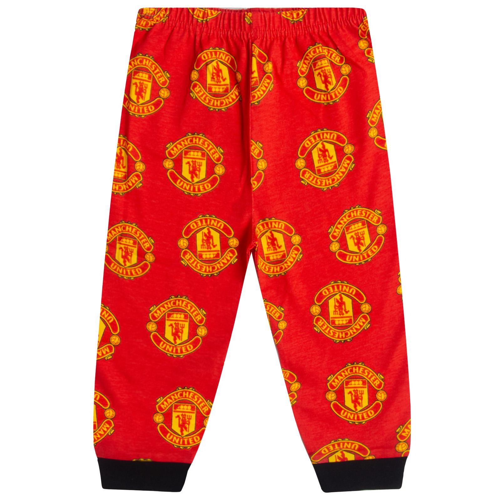 Red - Lifestyle - Manchester United FC Baby Boys Crest Long Pyjama Set