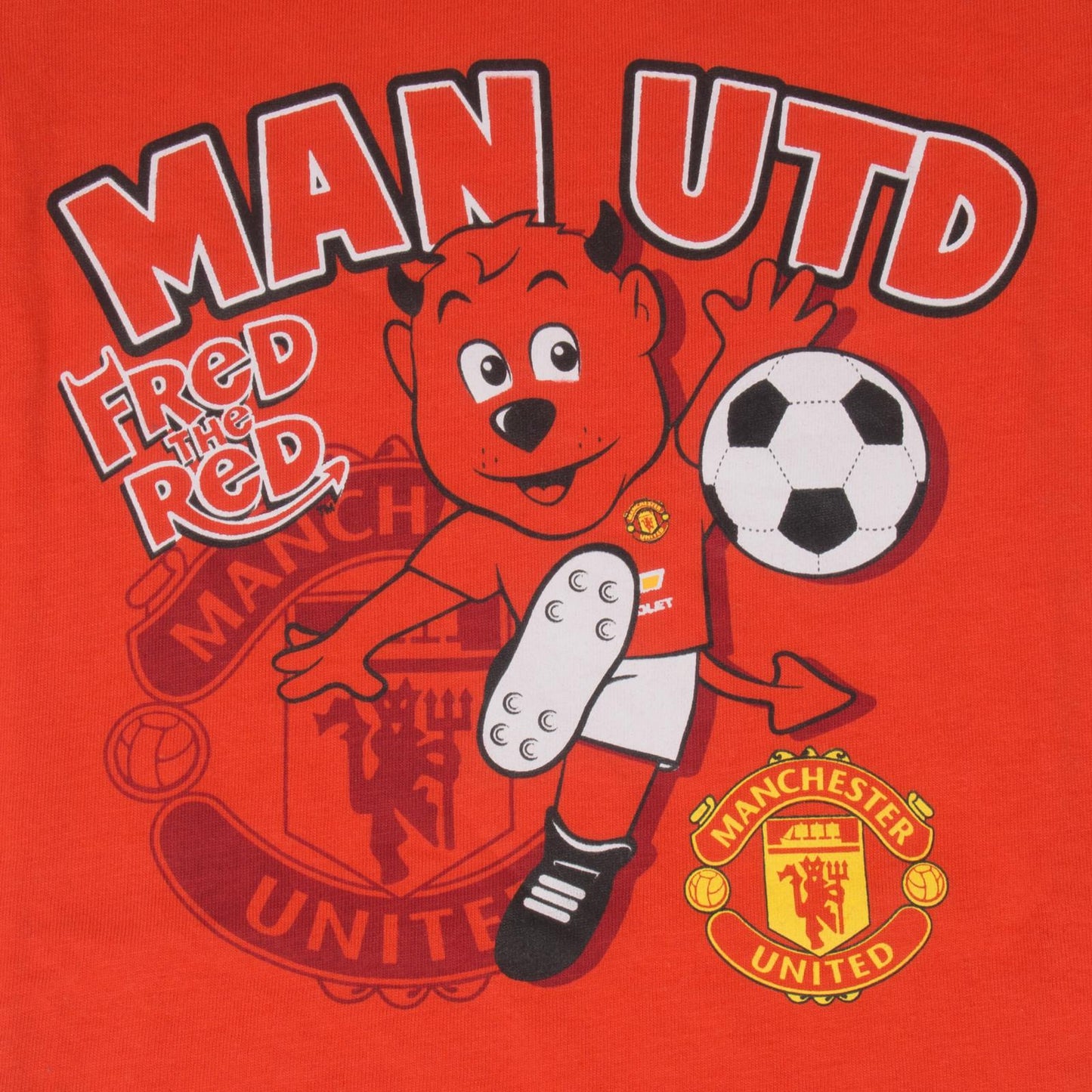 Red-White - Lifestyle - Manchester United FC Baby Boys Fred The Red Long Pyjama Set