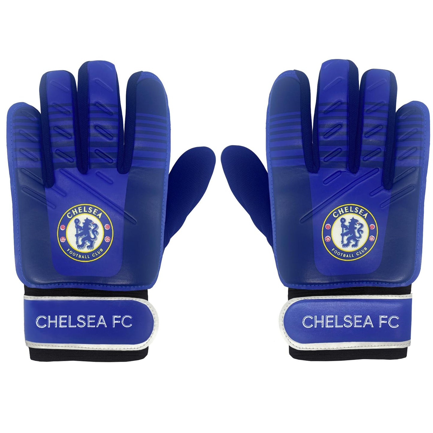 Blue - Back - Chelsea FC Childrens-Kids Goalkeeper Gloves