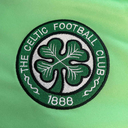 Green - Side - Celtic FC Mens 1984-86 Retro Away Shirt