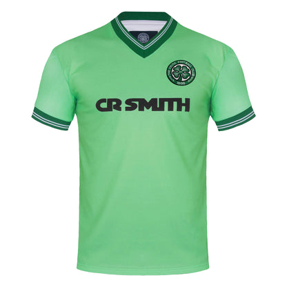 Green - Front - Celtic FC Mens 1984-86 Retro Away Shirt