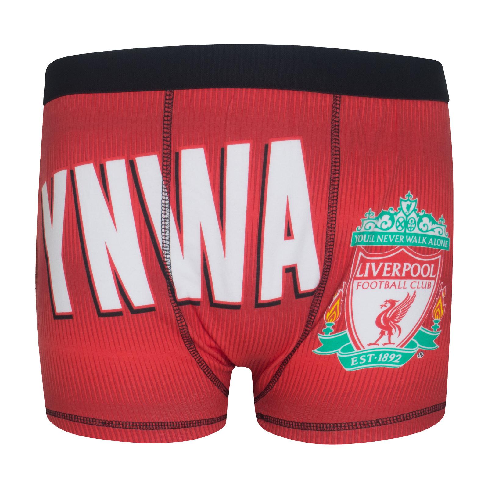 Multicoloured - Back - Liverpool FC Boys Crest Boxer Shorts (Pack of 3)