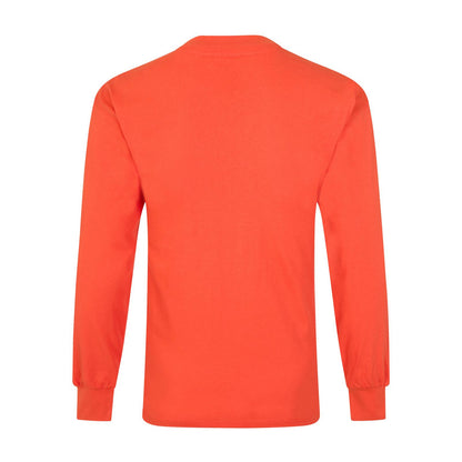 Orange - Back - Holland Mens 1968 Retro Long-Sleeved T-Shirt