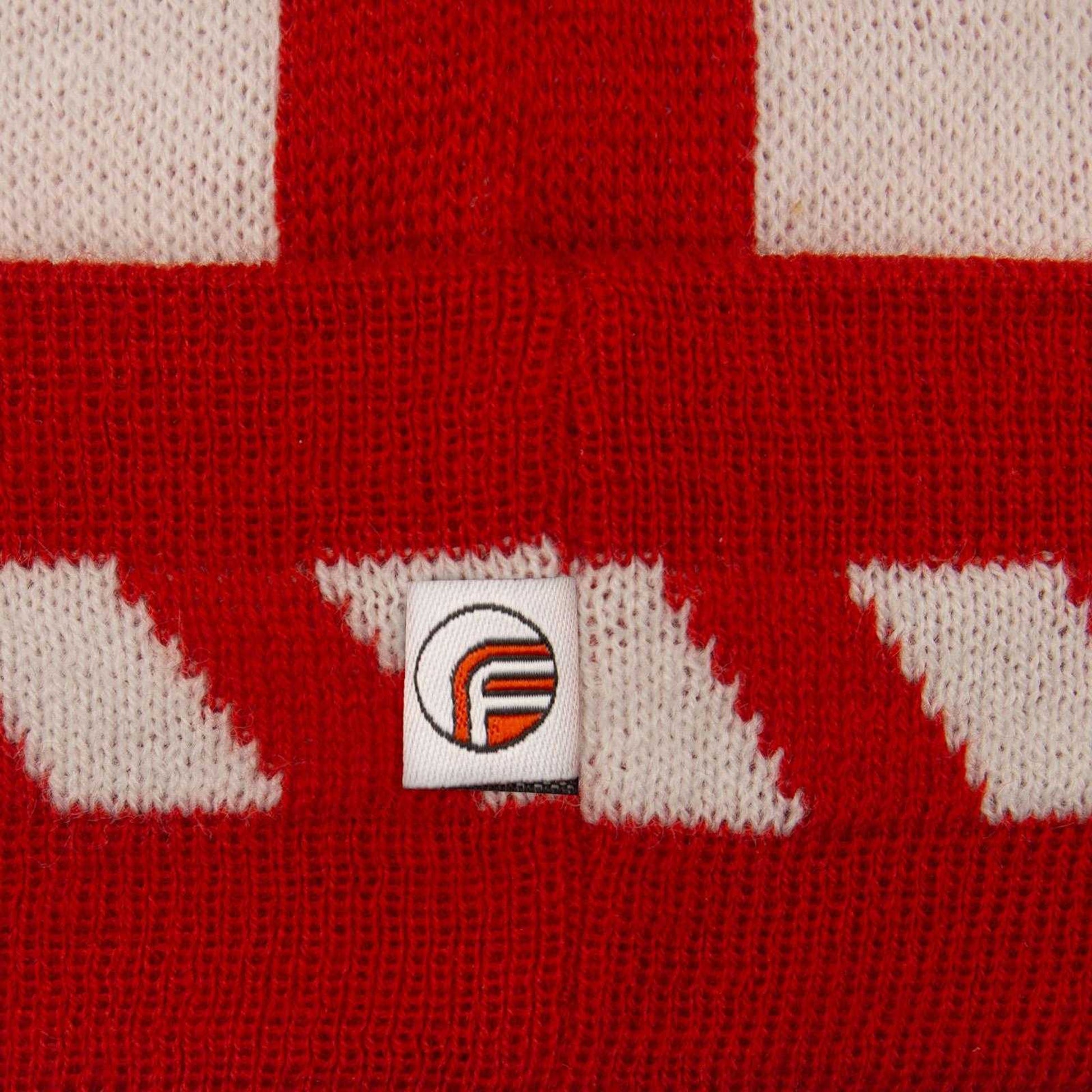 Red-White - Pack Shot - Fan Originals Sunderland 1988 Home Kit Beanie