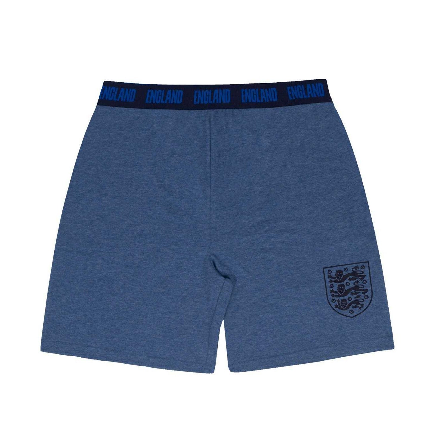 Apres Navy Marl - Side - England Mens Short Pyjama Set