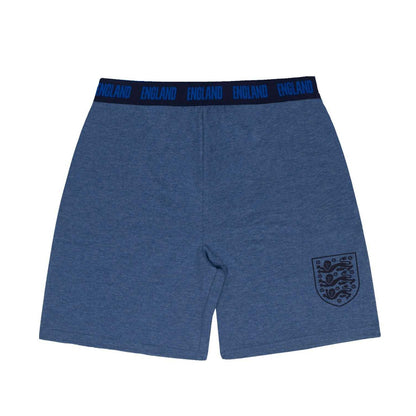 Apres Navy Marl - Side - England Mens Short Pyjama Set