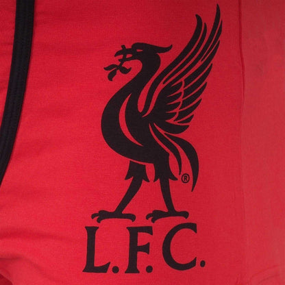 Red - Back - Liverpool FC Mens Crest Boxer Shorts