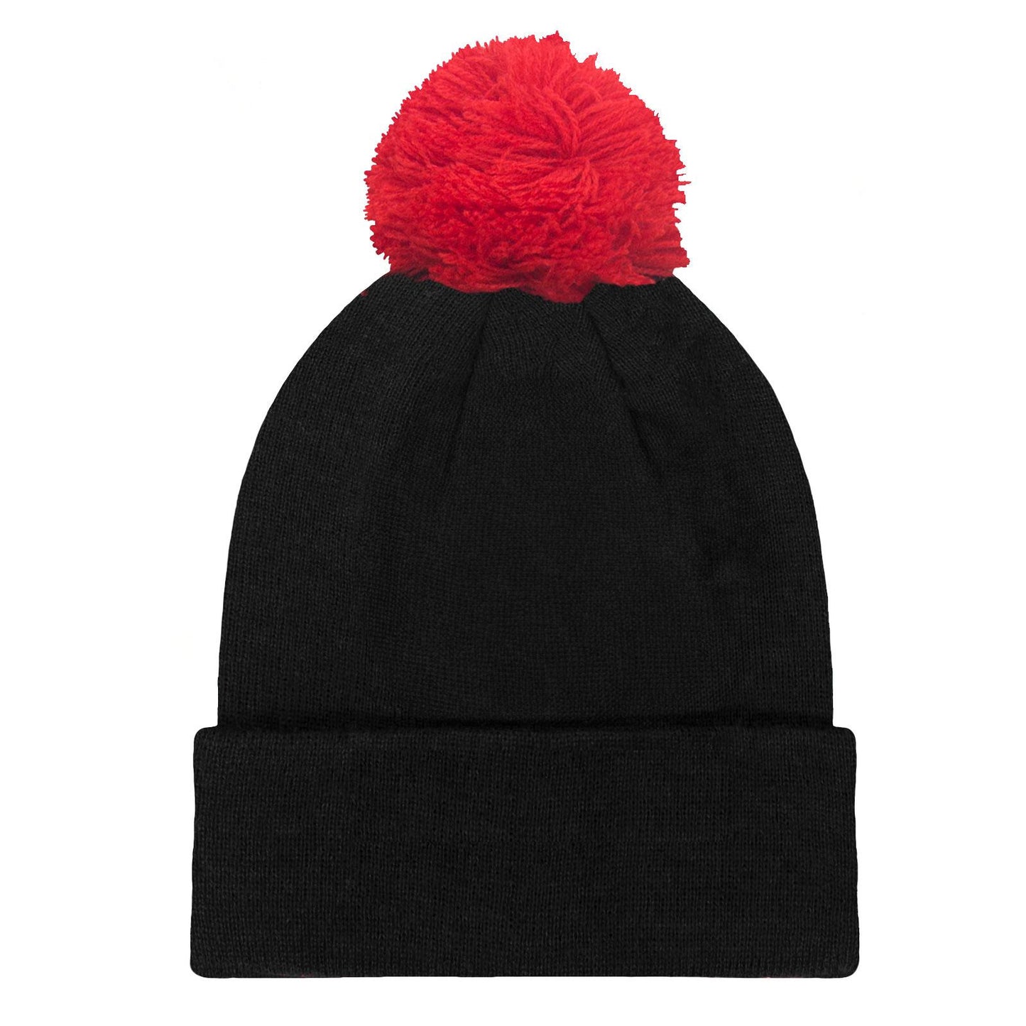 Black - Back - Fan Originals Manchester Crest Bobble Beanie