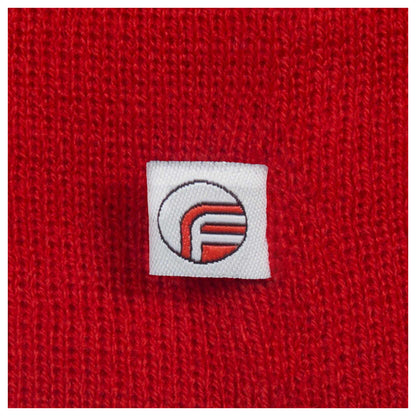 Red - Lifestyle - Fan Originals Manchester Crest Bobble Beanie