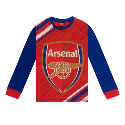 Red-Navy - Back - Arsenal FC Boys Sublimated Long Pyjama Set