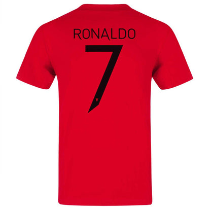Red - Back - Manchester United FC Mens Graphic T-Shirt
