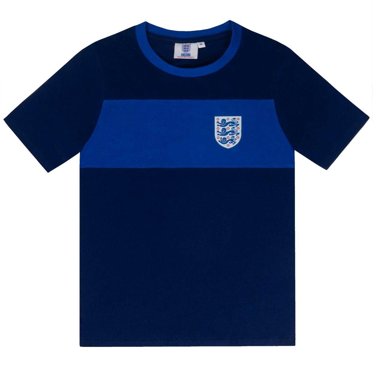 Navy Blue - Back - England Mens Premium Long Pyjama Set