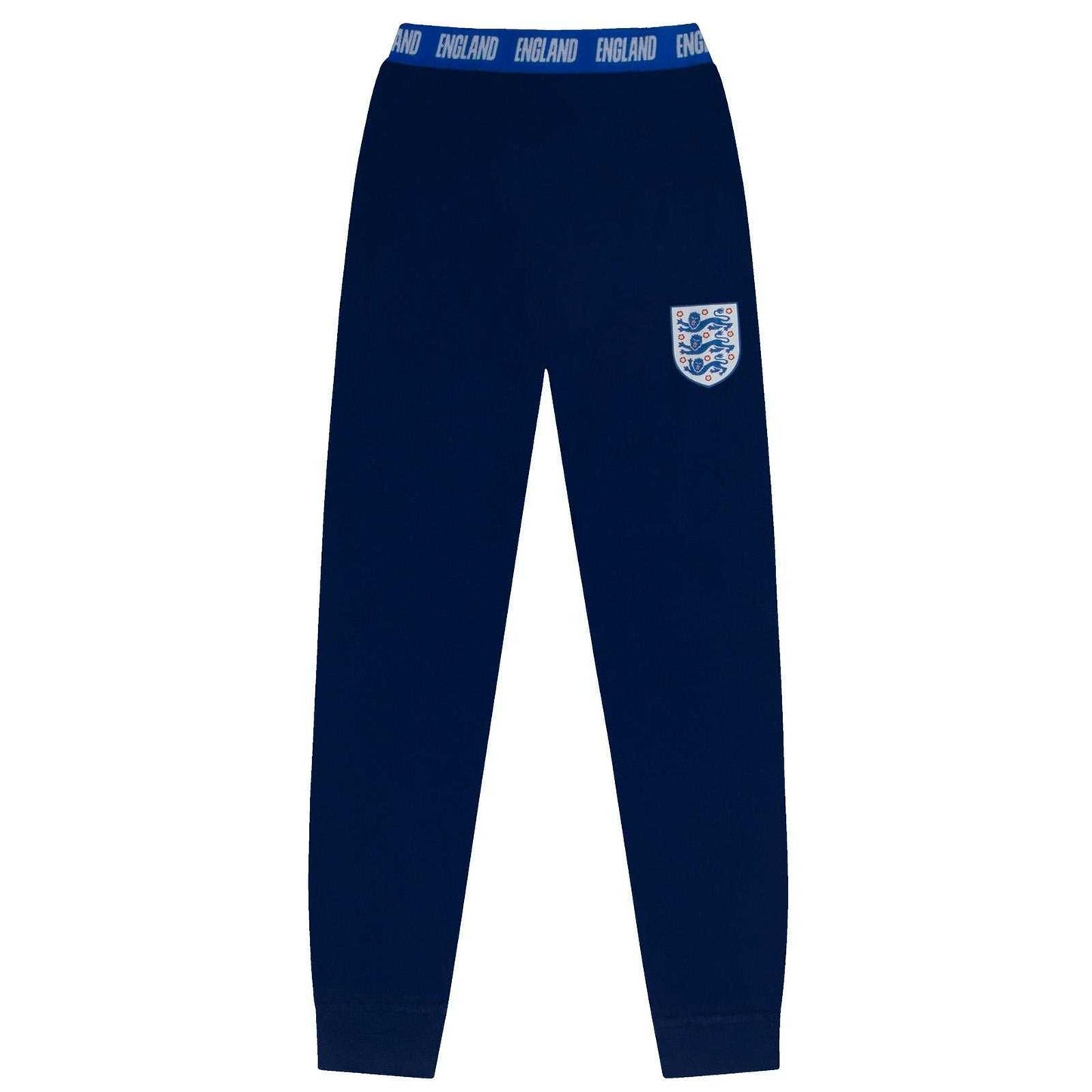 Navy Blue - Side - England Mens Premium Long Pyjama Set