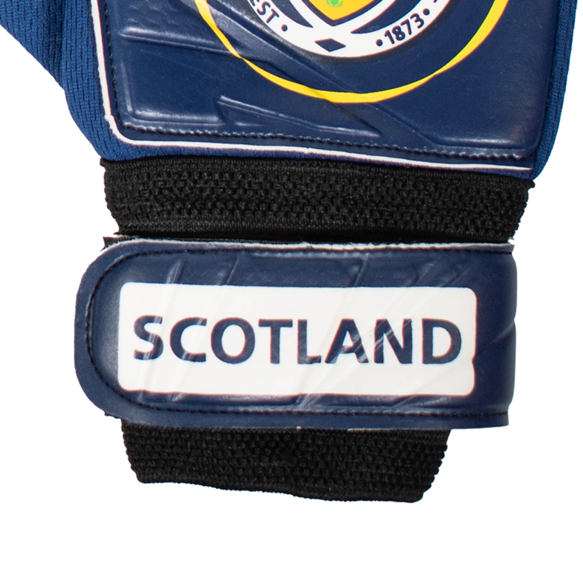 Blue - Side - Scotland FA Childrens-Kids Goalkeeper Gloves