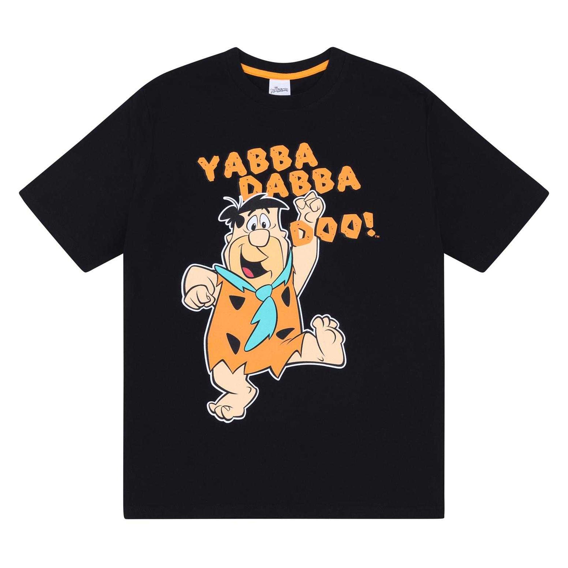 Black - Back - The Flintstones Boys Fred Short Pyjama Set