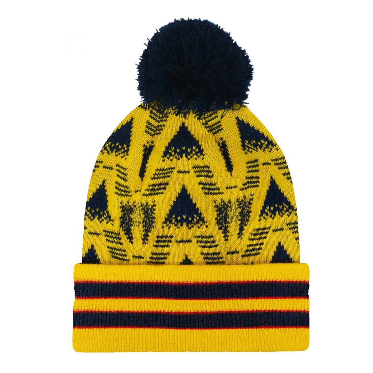 Yellow-Black - Back - Fan Originals Gunners 1991 Bobble Beanie