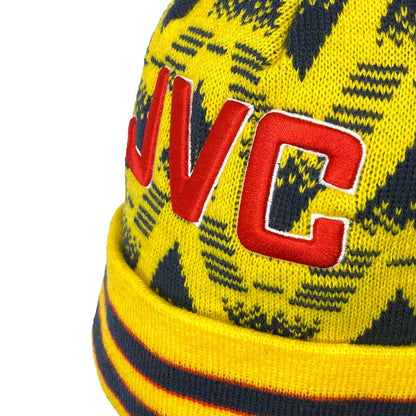 Yellow-Black - Side - Fan Originals Gunners 1991 Bobble Beanie