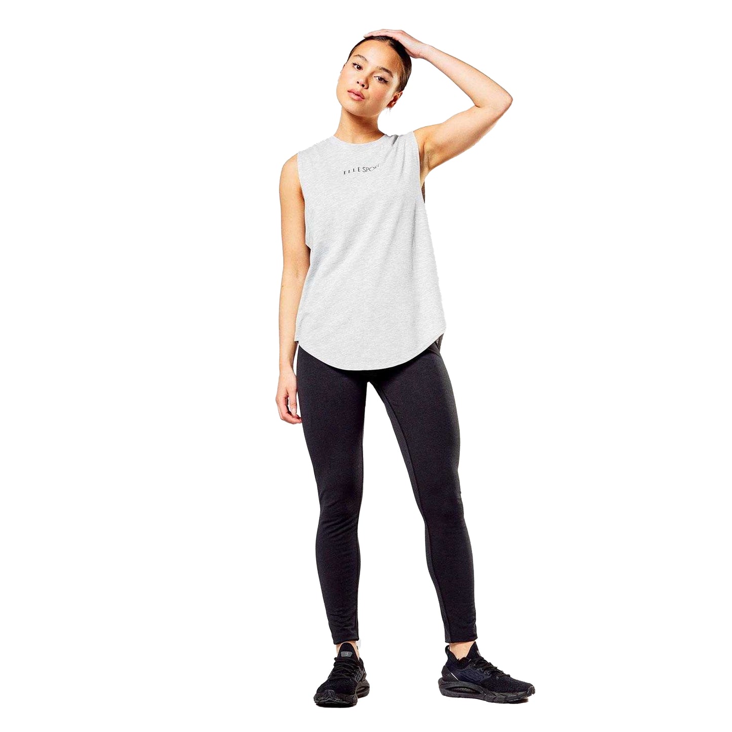 Grey - Pack Shot - Elle Womens-Ladies Signature Vest Top