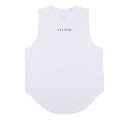 White - Front - Elle Womens-Ladies Signature Vest Top
