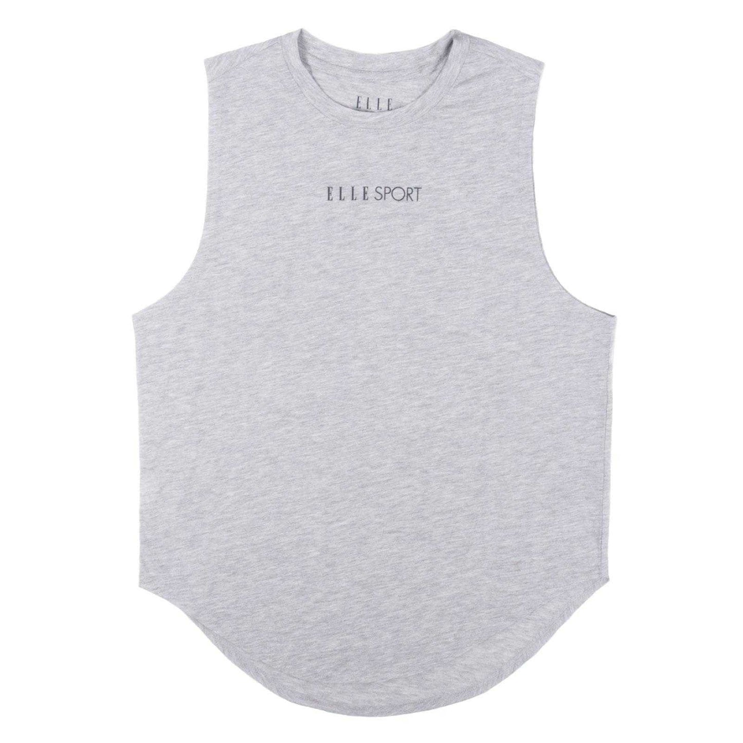 Grey - Front - Elle Womens-Ladies Signature Vest Top