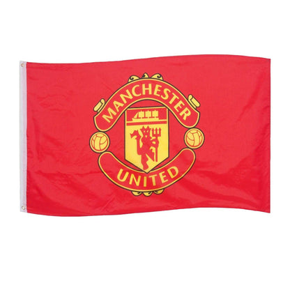 Red - Front - Manchester United FC Crest Flag