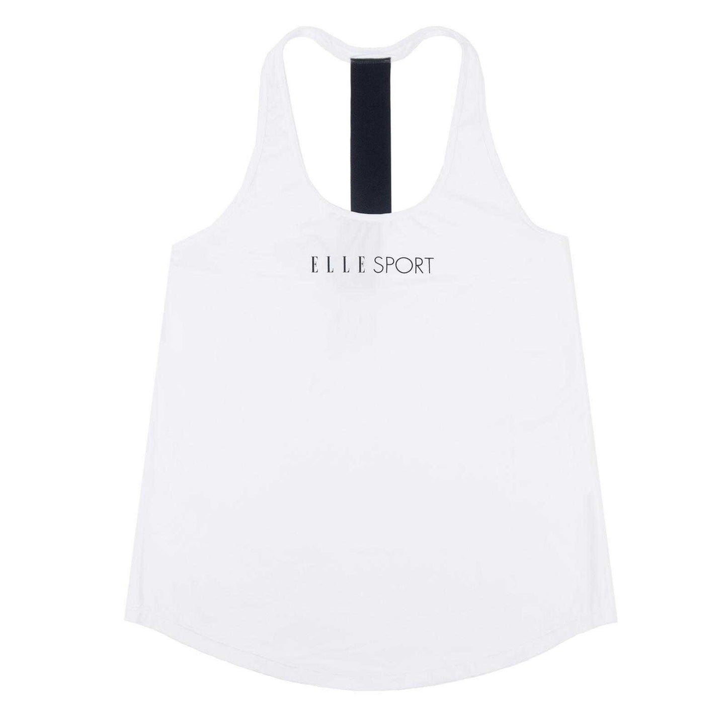 White - Back - Elle Womens-Ladies Signature Polyester Vest Top