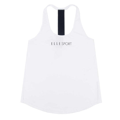 White - Back - Elle Womens-Ladies Signature Polyester Vest Top