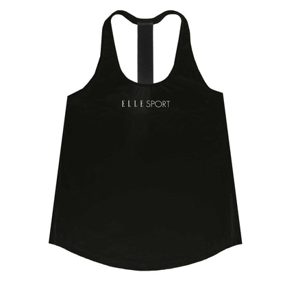Black - Front - Elle Womens-Ladies Signature Polyester Vest Top
