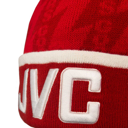 Red-White - Side - Fan Originals Gunners 1994 Home Kit Bobble Beanie