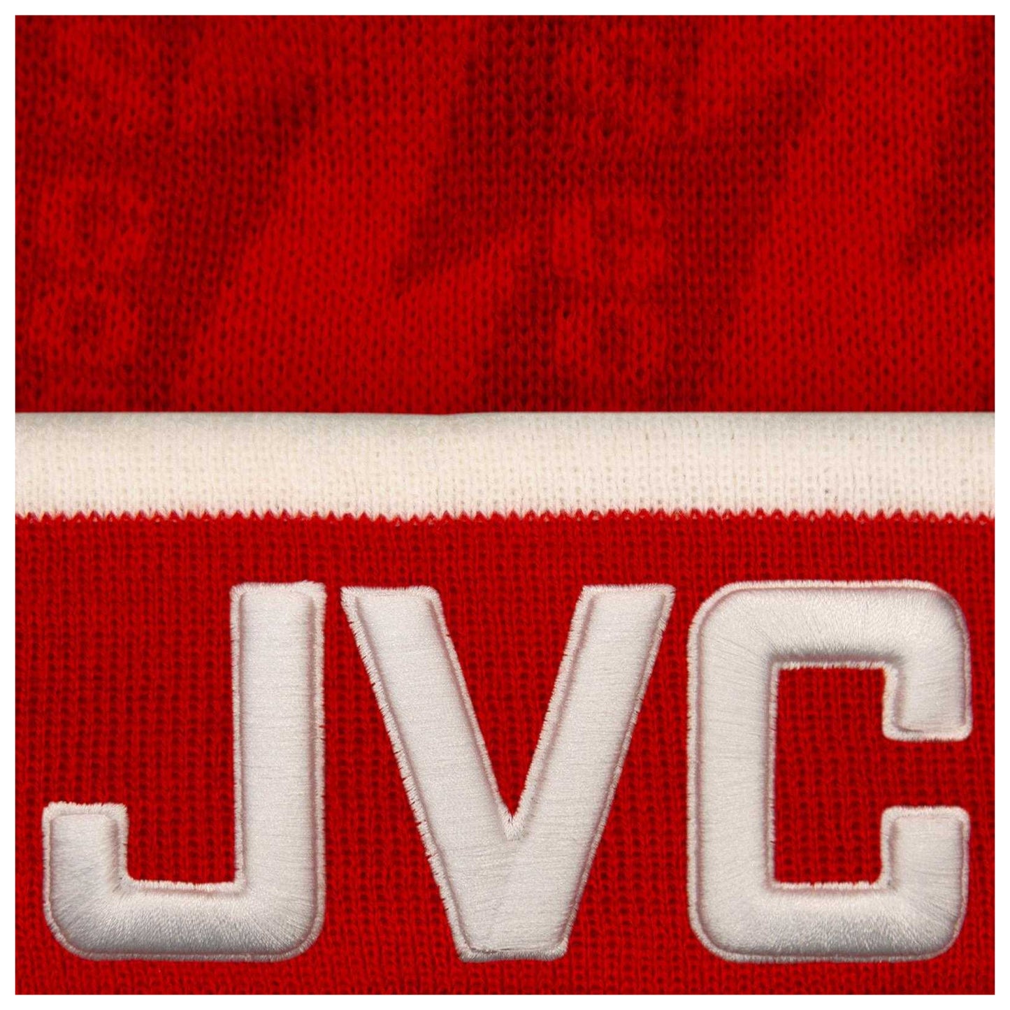 Red-White - Pack Shot - Fan Originals Gunners 1994 Home Kit Bobble Beanie