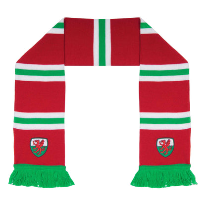 Red-White-Green - Back - Fan Originals Wales Retro Bar Scarf