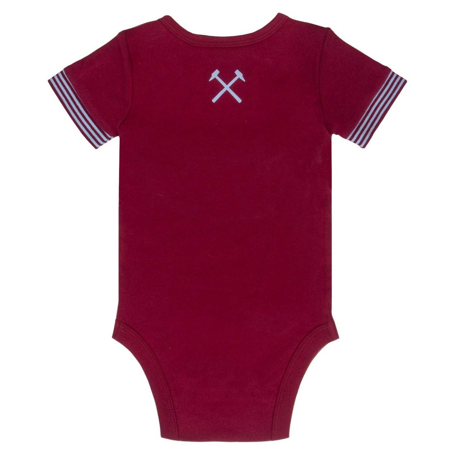 Claret-Ecru - Lifestyle - West Ham United FC Baby Home & Away Kit Babygrow (Pack of 2)