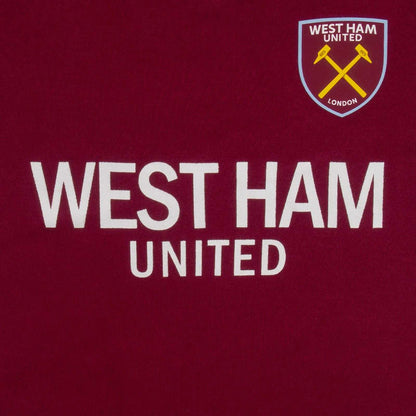 Claret-Ecru - Close up - West Ham United FC Baby Home & Away Kit Babygrow (Pack of 2)