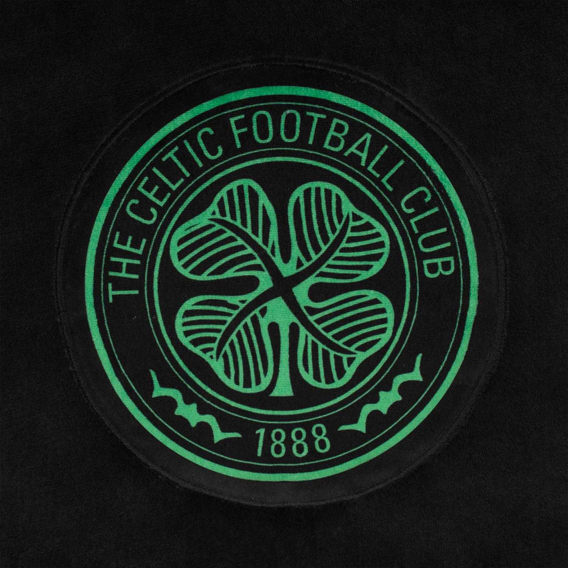 Black - Back - Celtic FC Mens Oversized Blanket Hoodie