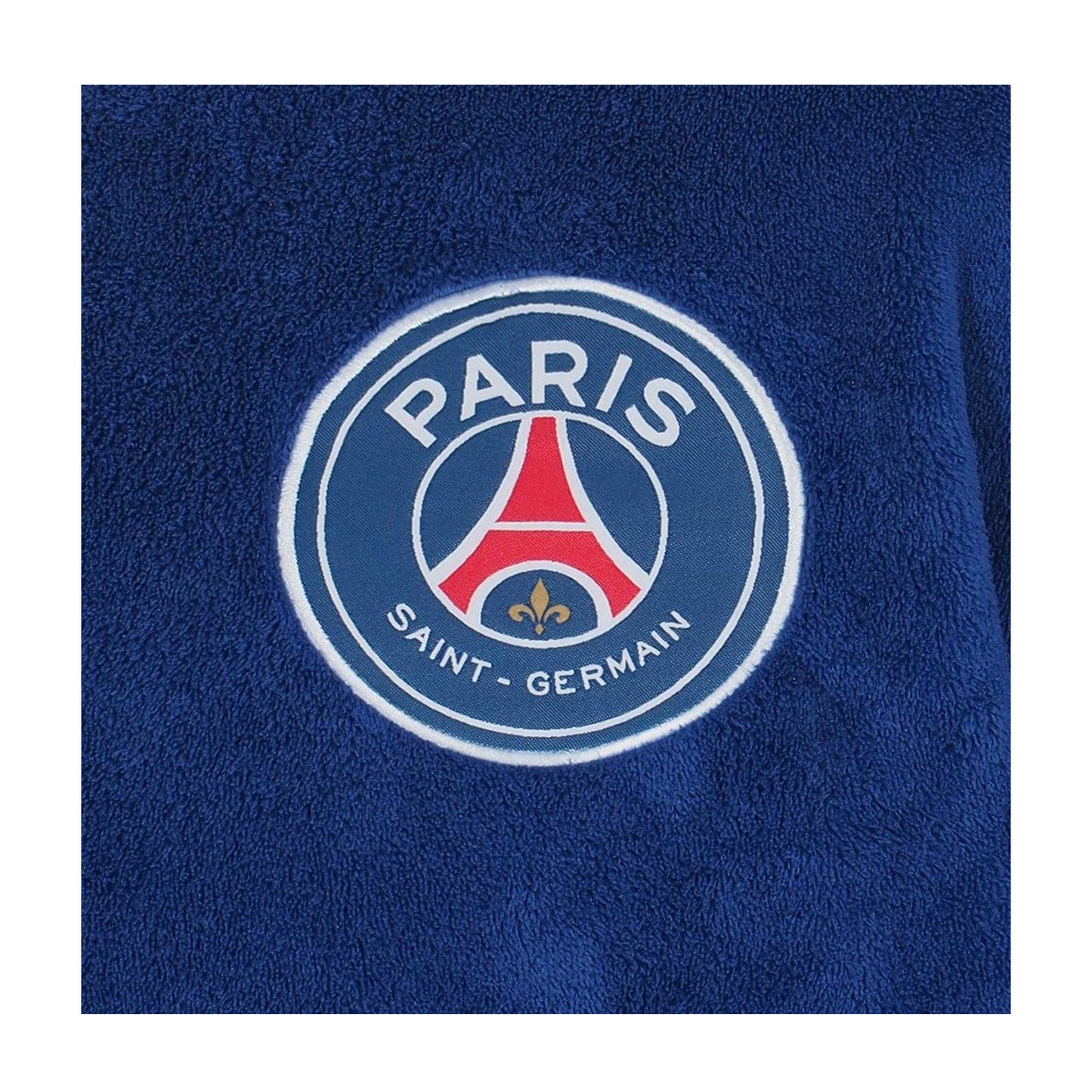 Blue - Back - Paris Saint Germain FC Mens Crest Fleece Dressing Gown