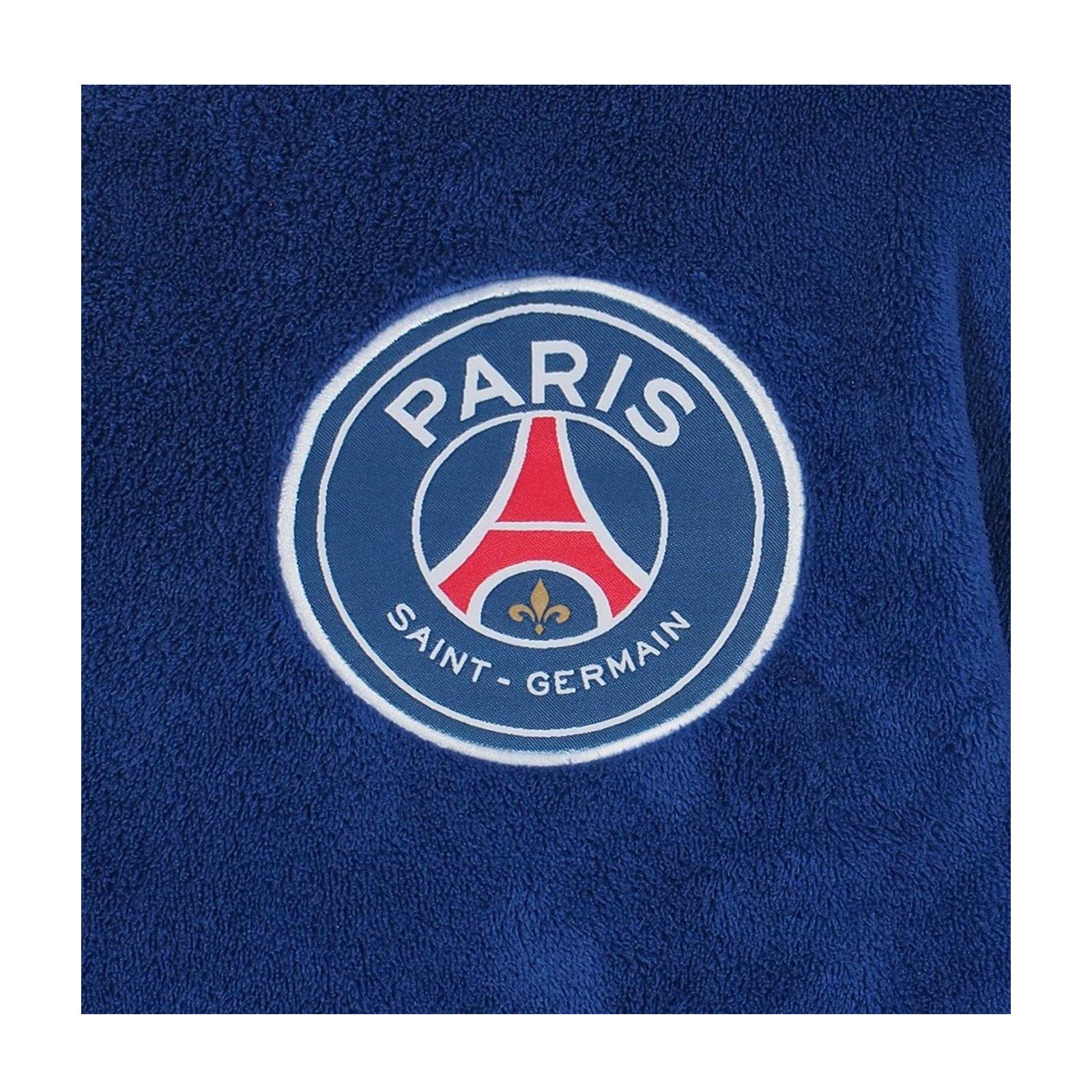 Blue - Back - Paris Saint Germain FC Mens Crest Fleece Dressing Gown