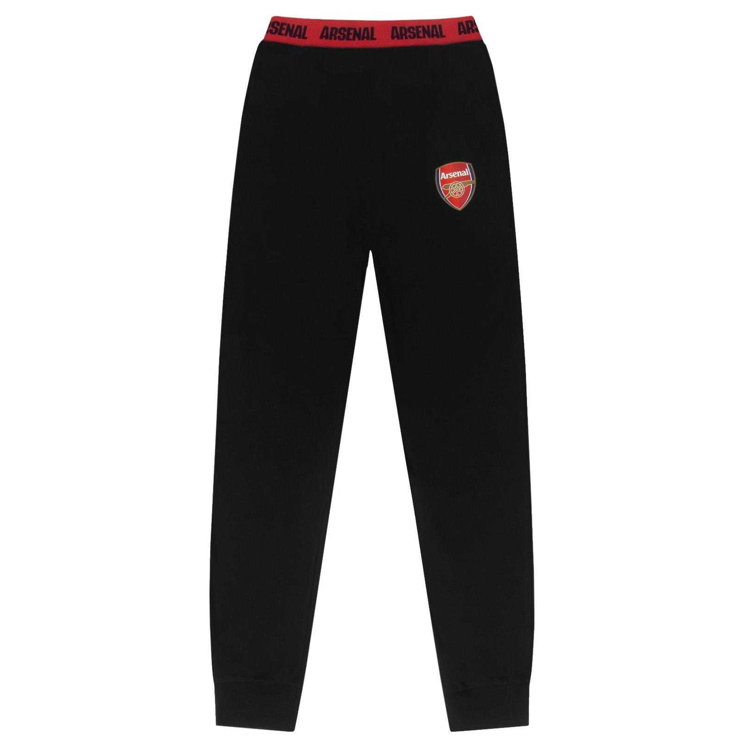 Black - Back - Arsenal FC Mens Crest Long Pyjama Set