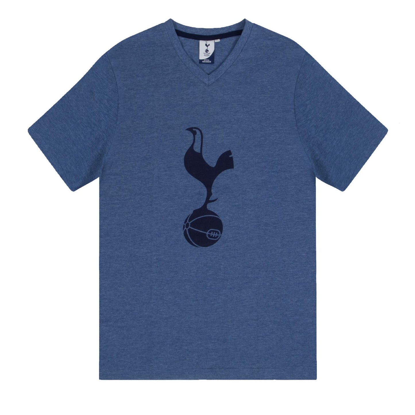 Navy Marl - Back - Tottenham Hotspur FC Mens Sublimated Short Pyjama Set