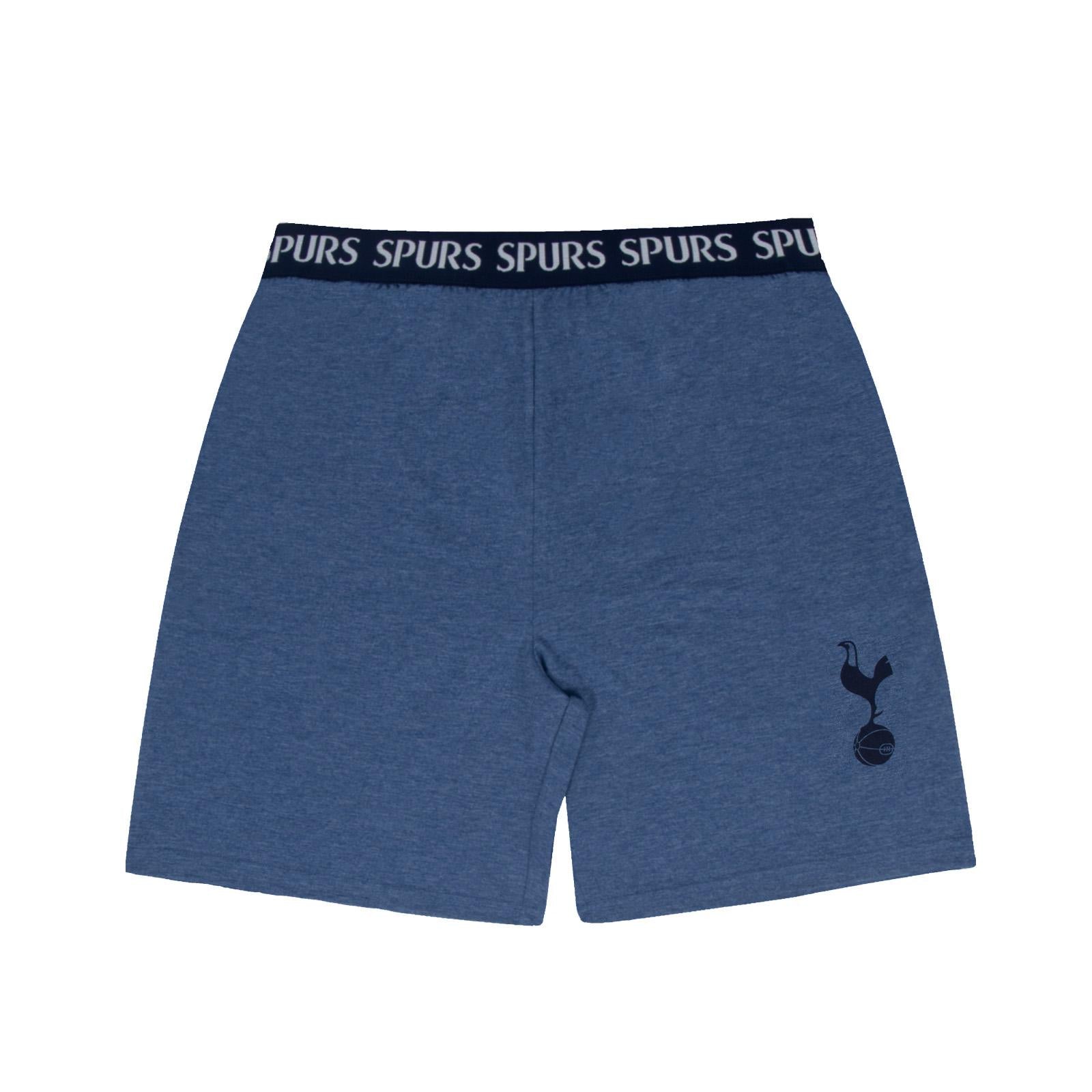 Navy Marl - Side - Tottenham Hotspur FC Mens Sublimated Short Pyjama Set