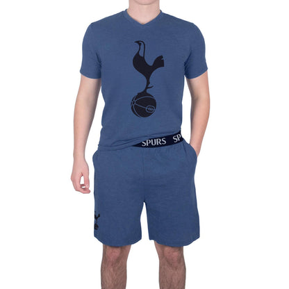 Navy Marl - Pack Shot - Tottenham Hotspur FC Mens Sublimated Short Pyjama Set
