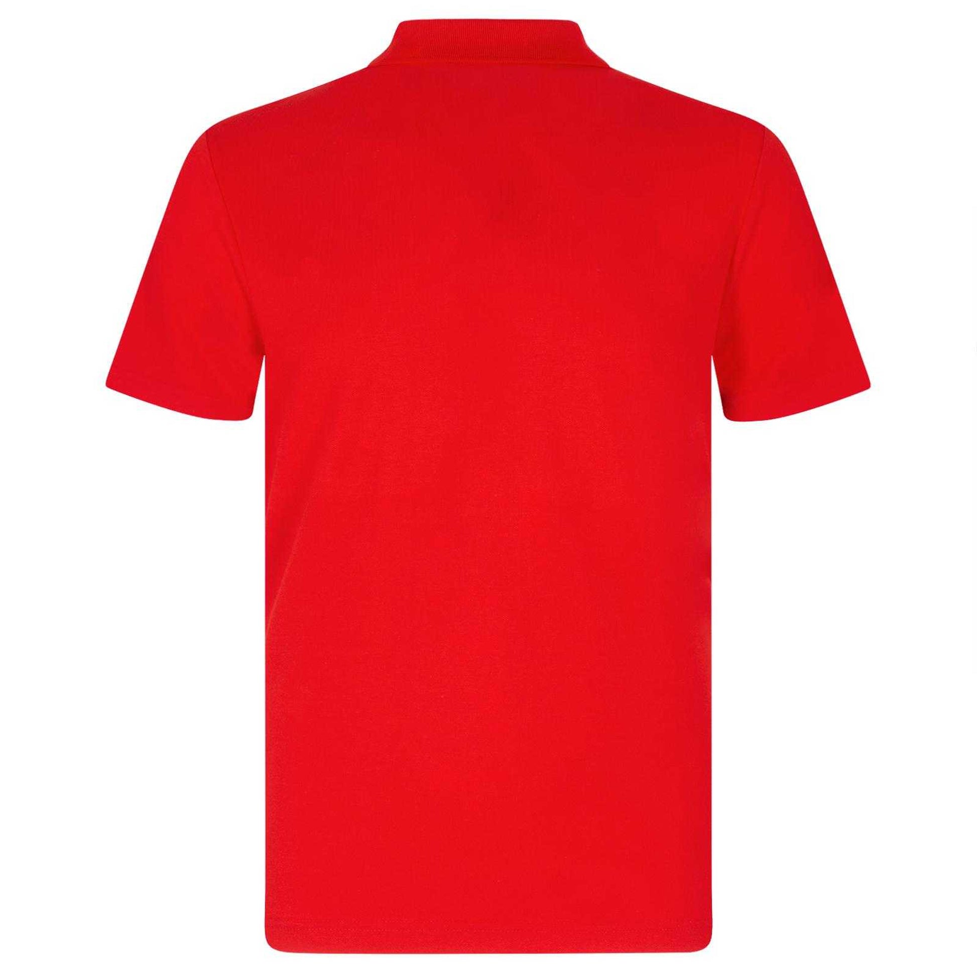 Red - Back - Fan Originals Mens United 1958 Crest Polo Shirt